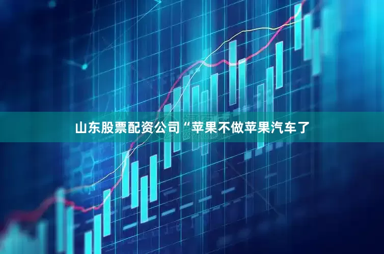 山东股票配资公司“苹果不做苹果汽车了